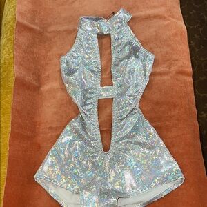 Rave  Sexy holographic Body Suit